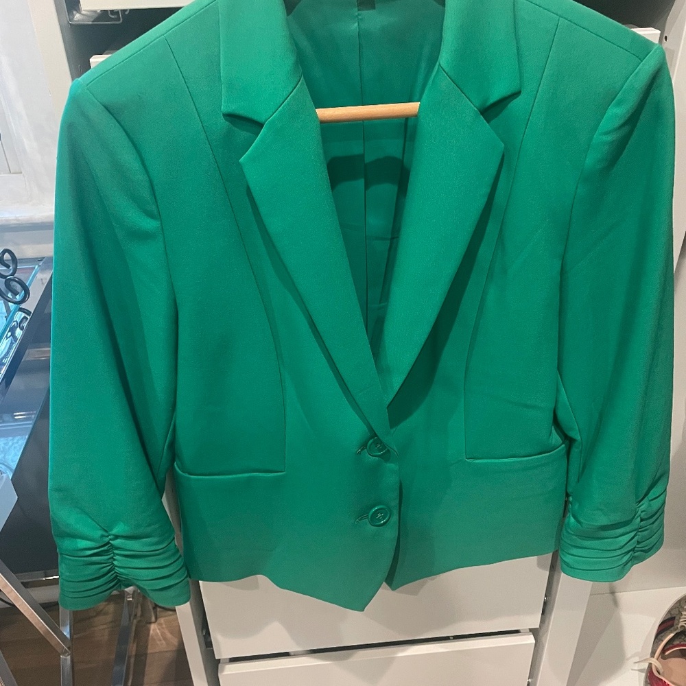 Express green blazer